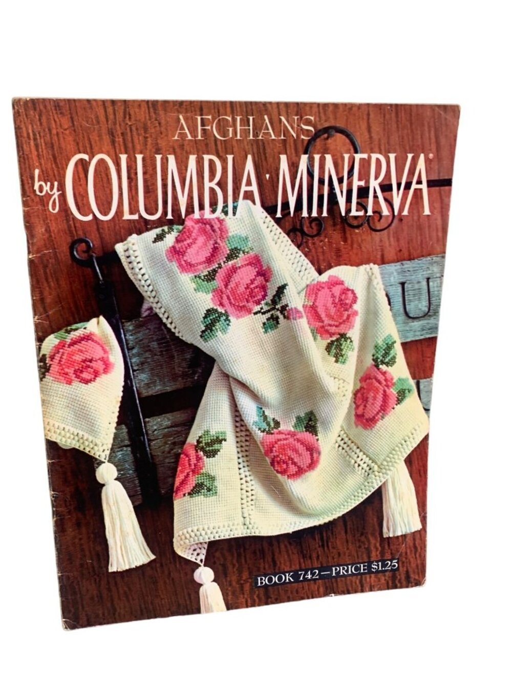 Vintage Afghans Book Columbia-Minerva Pattern Book 742